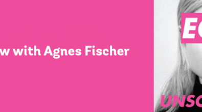 A banner for an interview with Agnes Fisher