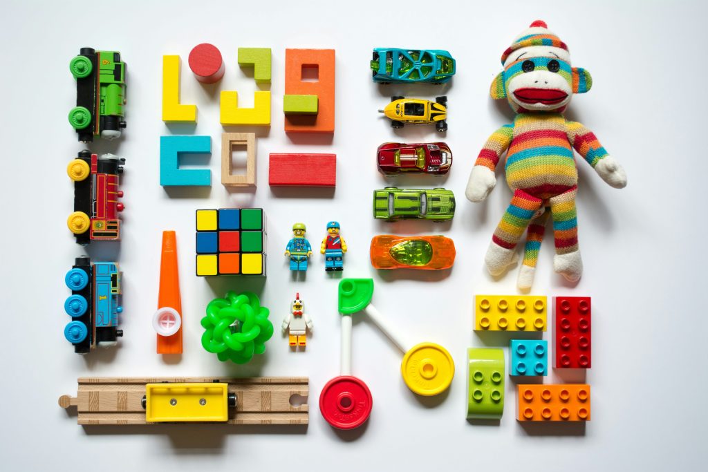 Multicolored children's learning toys