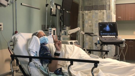 Connie Rutherford, author and fertility treatment advocate, finding out she was expecting twins
